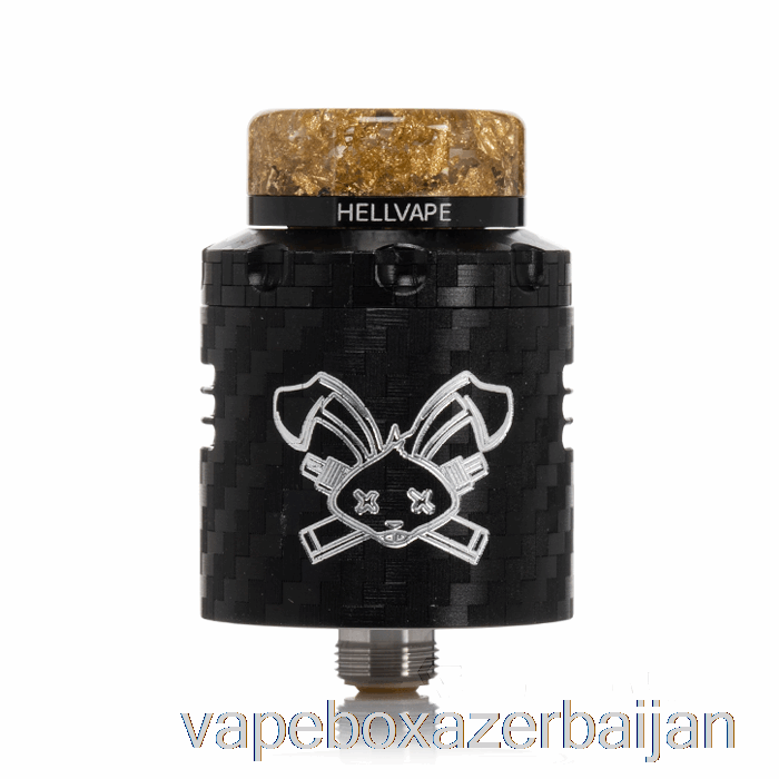 Vape Baku Hellvape DEAD RABBIT V3 24mm RDA Black Carbon Fiber